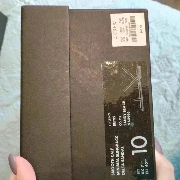 JCrew slingback women beige sandals US 10 - Picture 5 of 5